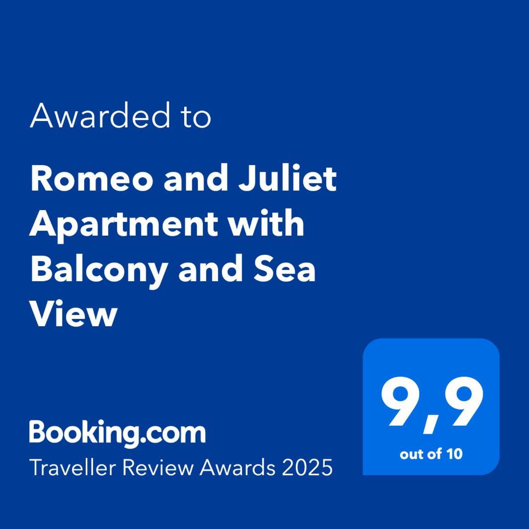 Romeo And Juliet Apartment With Balcony And Sea View ポレッチ エクステリア 写真